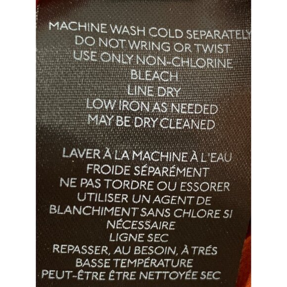 Anthropologie Orange Ruffled Double V-Neck Blouse XL RH10462 EUC Smock - Picture 5 of 9